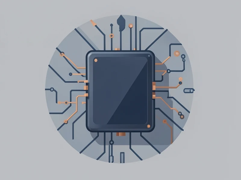 Illustration representing a hardware wallet's secure chip signing a transaction internally