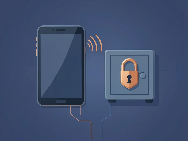 Illustration representing the comparison between a connected hot wallet and an offline cold wallet