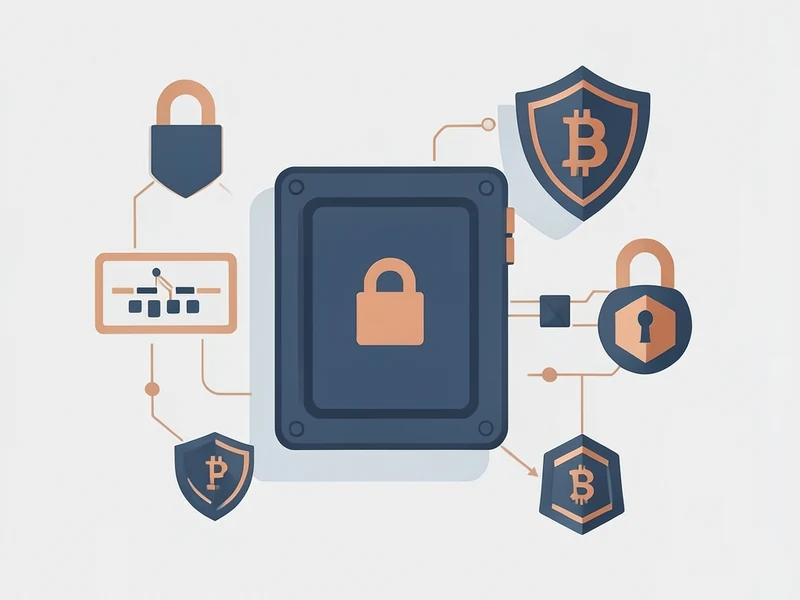 Illustration representing a seed phrase being protected as a critical recovery backup